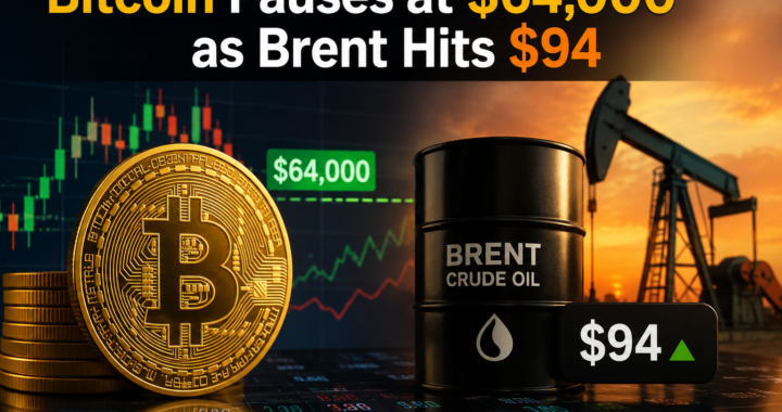 Bitcoin Pauses Near $64,000 as Oil Surges and Yields Climb Ahead of Key Fed Minutes and White House Crypto Summit